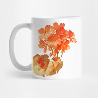 Burnt Orange flowers Mug